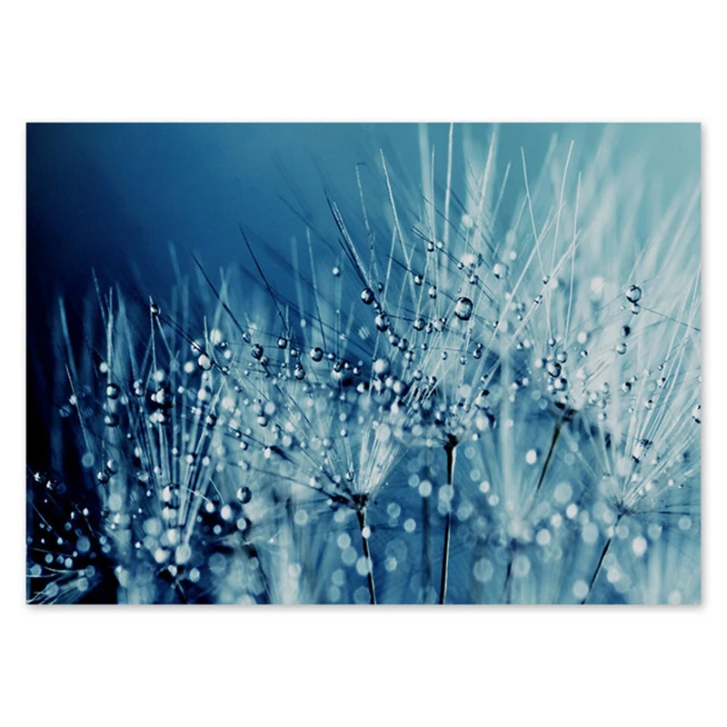 Printing-Canvas-Painting-Nordic-Style-Poster-Blue-Dandelion-Rose-Leaf-Sea-Quote-Modular-Pictures-Wall-Art (7)