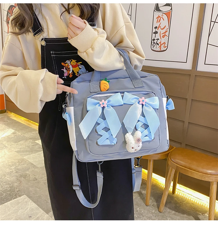 Original Japanese fudge young artists stitching cotton drawstring Linen  canvas bucket bag Messenger bag handbag - Shop mingenhandiwork Messenger  Bags & Sling Bags - Pinkoi