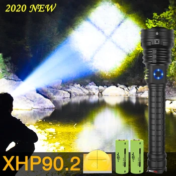 

Super Bright Xhp90.2 Most Powerful Led Flashlight Torch Xhp90 Tactical Flashlights Zoom Usb Rechargeable 26650 18650 Flash Light