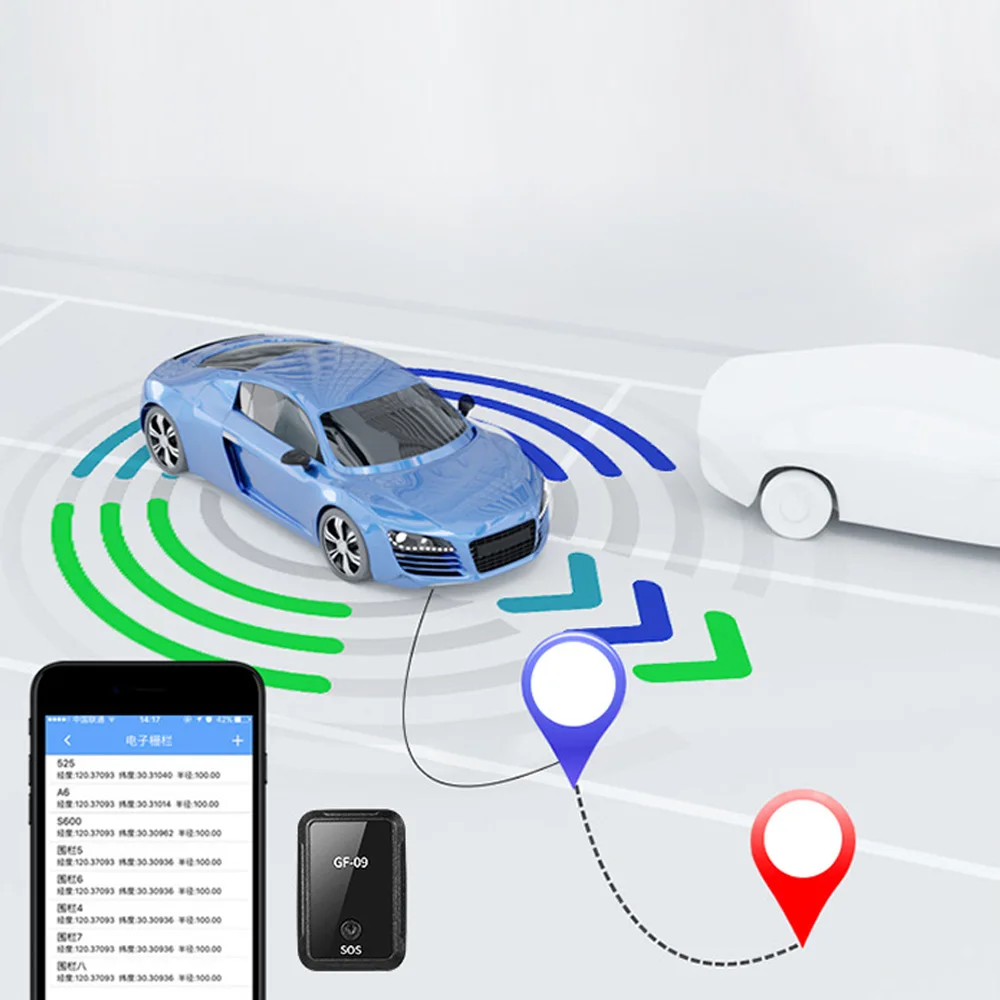 Мини gps трекер противоугонное устройство локатор магнитный для транспортного средства/автомобиля/человека местоположение приложение контроль в реальном времени отслеживания