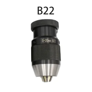 

Self Tighten Keyless Lathe Drill Chuck B10-B22 Arbor Live Center 10-22 Mm Tool