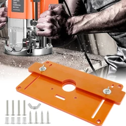 Acrylic Board Router Table Insert Plate Trimming Machine Woodworking Flip Board for Multifunctional Bottom Plate Flip Board