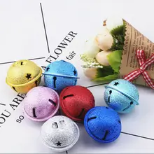 Большой 30 мм многоцветный колокольчики Шарм Рождественский кулон Рождественский Decor-10pcs