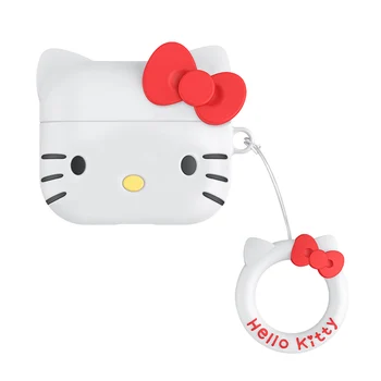 

For Airpods pro Silicone Cartoon Airpods Protective Case Hello Kitty Cute AirPods Protective Case Soft Earphone Case Fashion