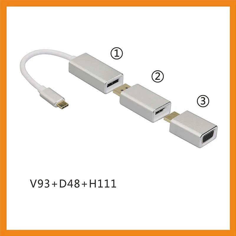 Адаптер Поддержка 4K мужчин и женщин Hdtv конвертер Кабель Vga Hdmi для Macbook Pro