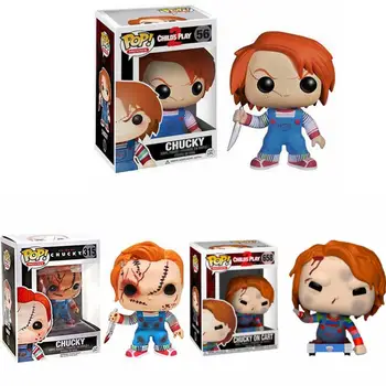 

Funko pop Thriller Movie Child's Play & Chucky on car Vinyl Action Figure Collection Model Toys for Children Birthday gift