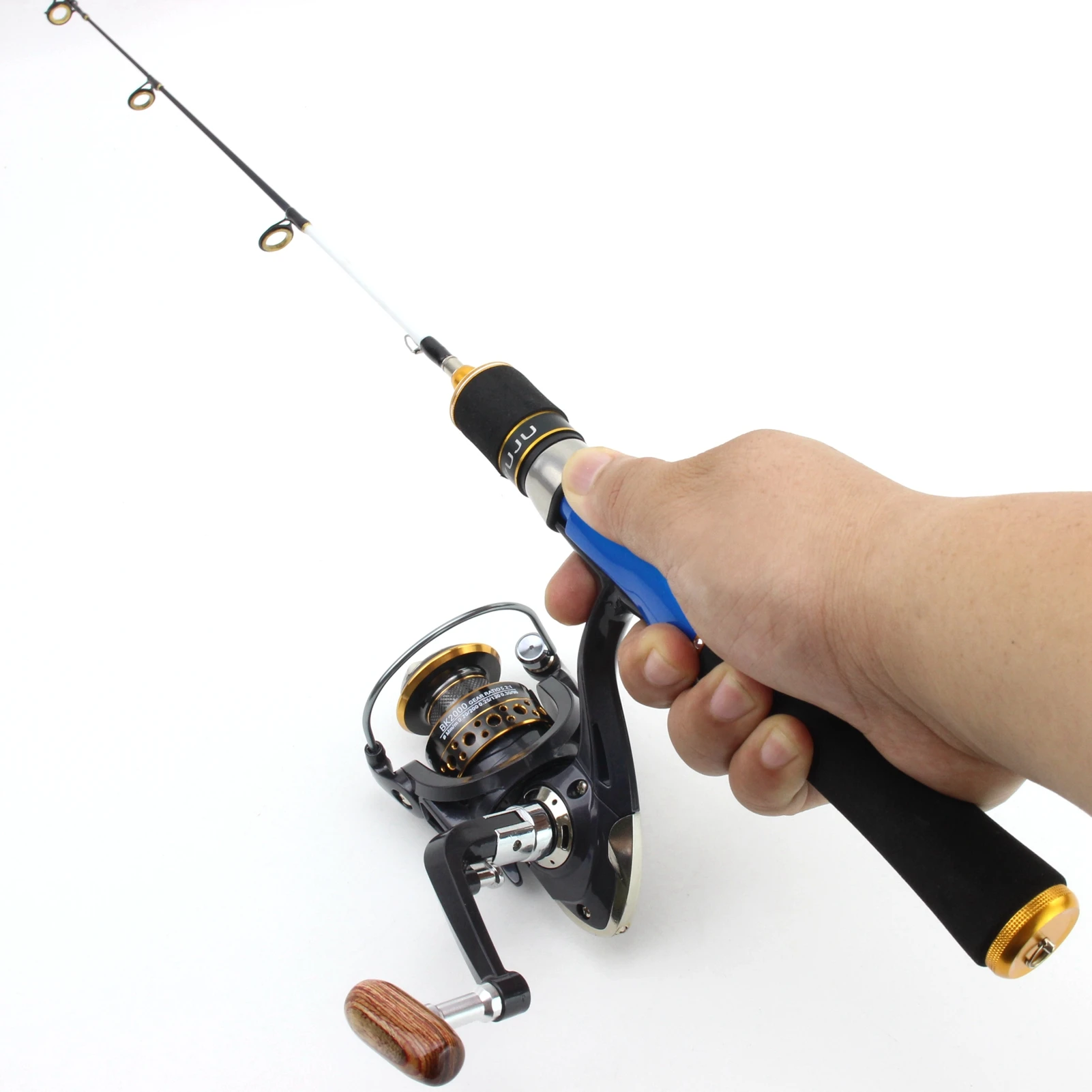 58cm Winter fishing Rod Reel Combos carbon Spinning Ice fishing rod and  reel set Children's beginner fishing rod Fishing Tackle