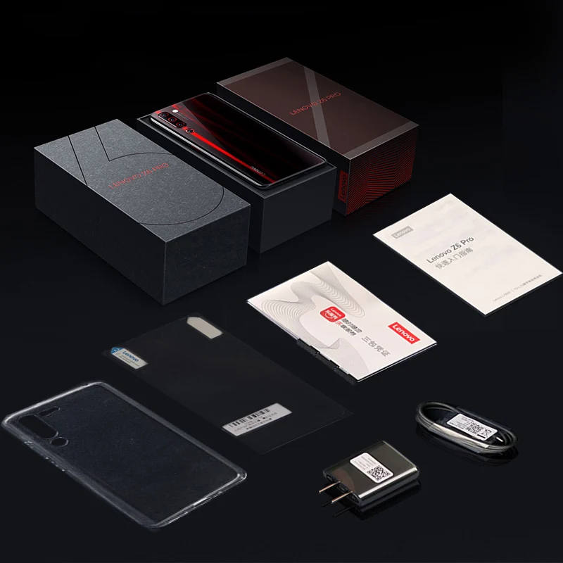 Lenovo Z6 Pro L78051 8 Гб 128 ГБ глобальная ПЗУ Восьмиядерный игровой телефон Snapdragon 855 6,3" OLED 48MP четырехъядерный смартфон 4000 мАч