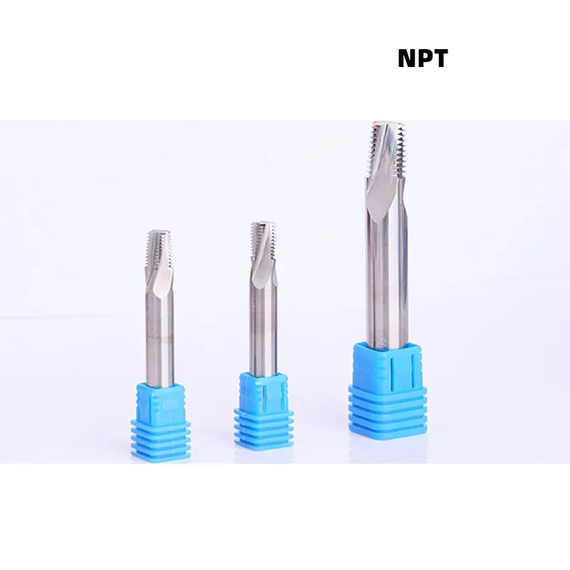 

NPTF NPT 60° 3/4 " 1-11.5 D16 Carbide Thread End Mills Pitch 14mm Diameter 16mm for Aluminum Copper