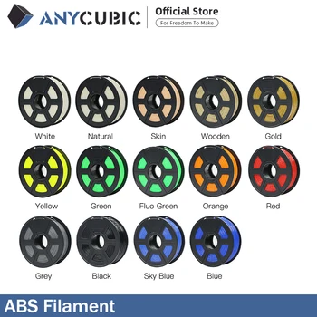 

Anycubic 3D printer filament ABS 1.75mm 1kg plastic printing Rubber Consumables Material with 14 kinds colours supply you choose