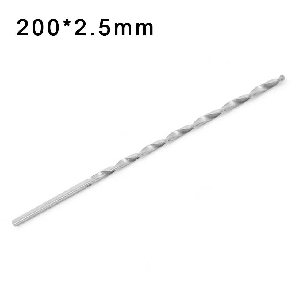 HSS Extra Long Drill Bit Length 160-300mm Dia 2.5-6.5mm Hole Saw Straight Shank Auger Twist. Drill Bit For Wood Metal Drilling