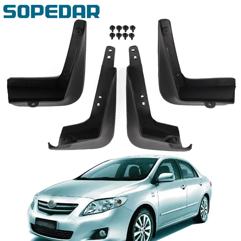 4 шт. передние и задние щитки от грязи для Toyota Coralla 2007 2008 2009|Грязезащита| |