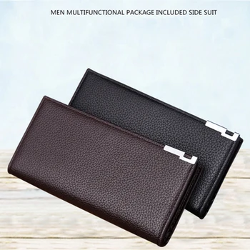 

New High-end wallet men's wallet High quality PU material clutch genuine simple fashion suit money purse