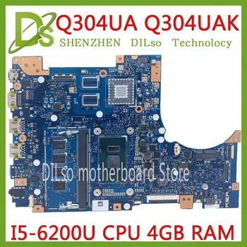 شراءKEFU TQ304UA اللوحة ل ASUS Q304UJ Q304UAK الأصلي اللوحة الأم 4GB-RAM I5-6200U اختبار 100% العمل اللوحة الأم