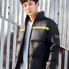 SEMIR пуховик для мужчин зима новое короткое толстое теплое пальто мужская одежда с принтом куртка для взрослых