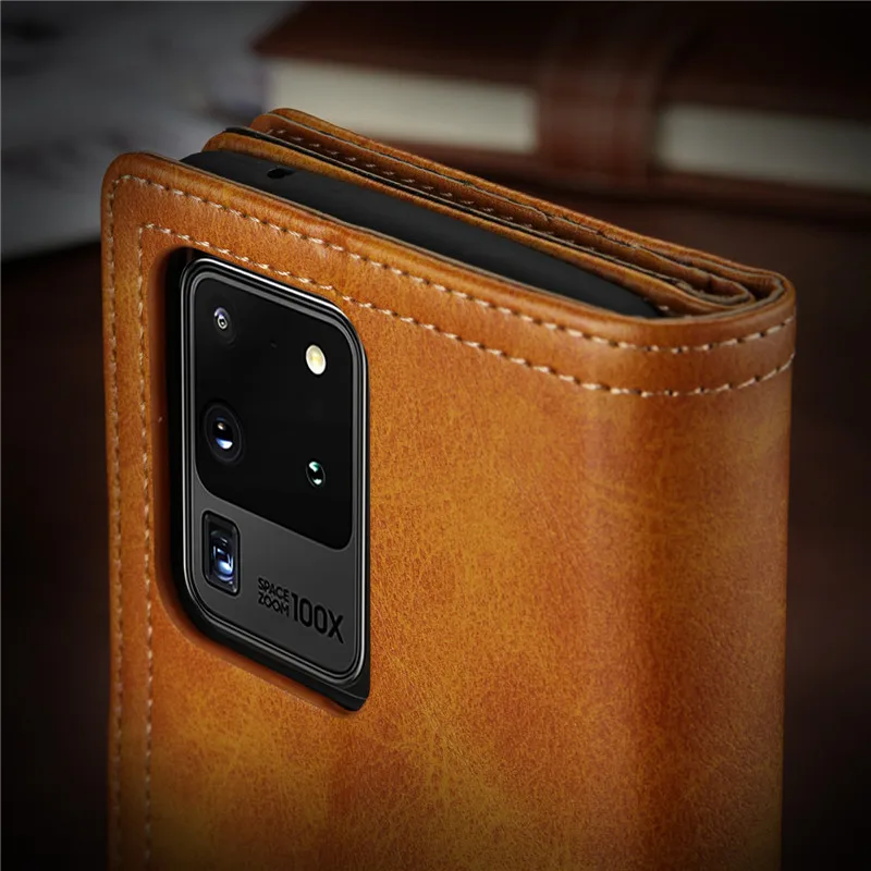 come4buy.com Case For Samsung Galaxy S20 S20 Plus S20 Ultra Silicone Solid Color Flip Wallet