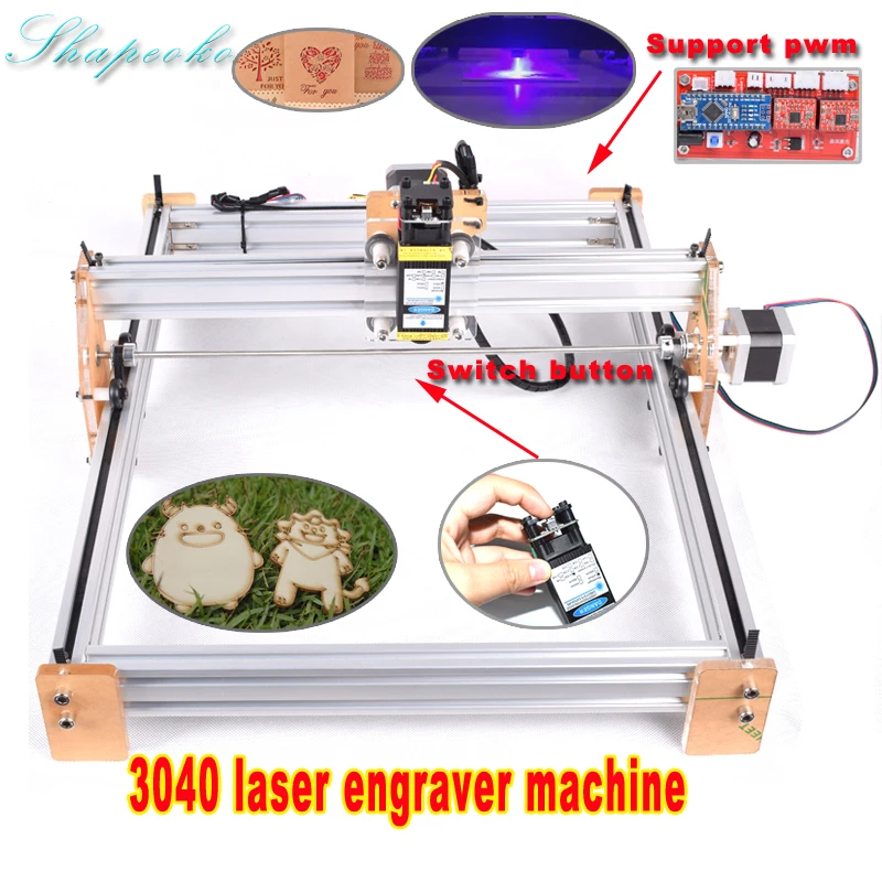

CNC Laser Engraving Machine15000mw Laser module 15W Laser machine 3040cm CNC Laser Cutter Wood Router for Cutting