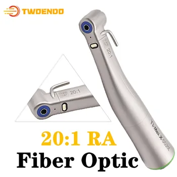

Dental Fiber Optic Increasing Green Ring Contra Angle Low Speed Handpiece RA Burs 20:1 Air Turbine XSG20L