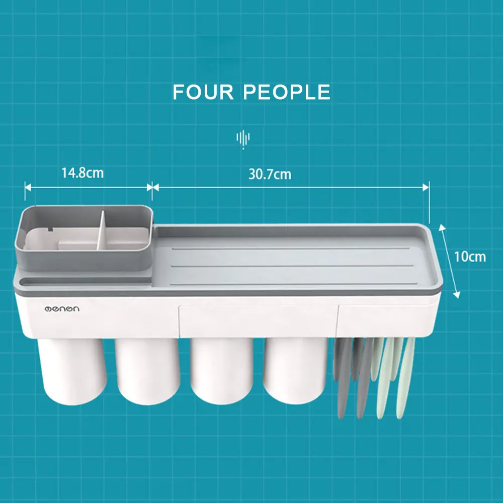 Магнитный держатель зубной щетки с зубной пастой соковыжималка с чашками аксессуары для ванной комнаты хранение ногтей Бесплатные творческие домашние инструменты