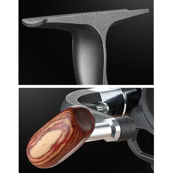 

Summer Fishing Reel With Left/Right Interchangeable Wood Handle Light Weight Ultra Smooth Powerful Metal Body Gear Ratio Perfect