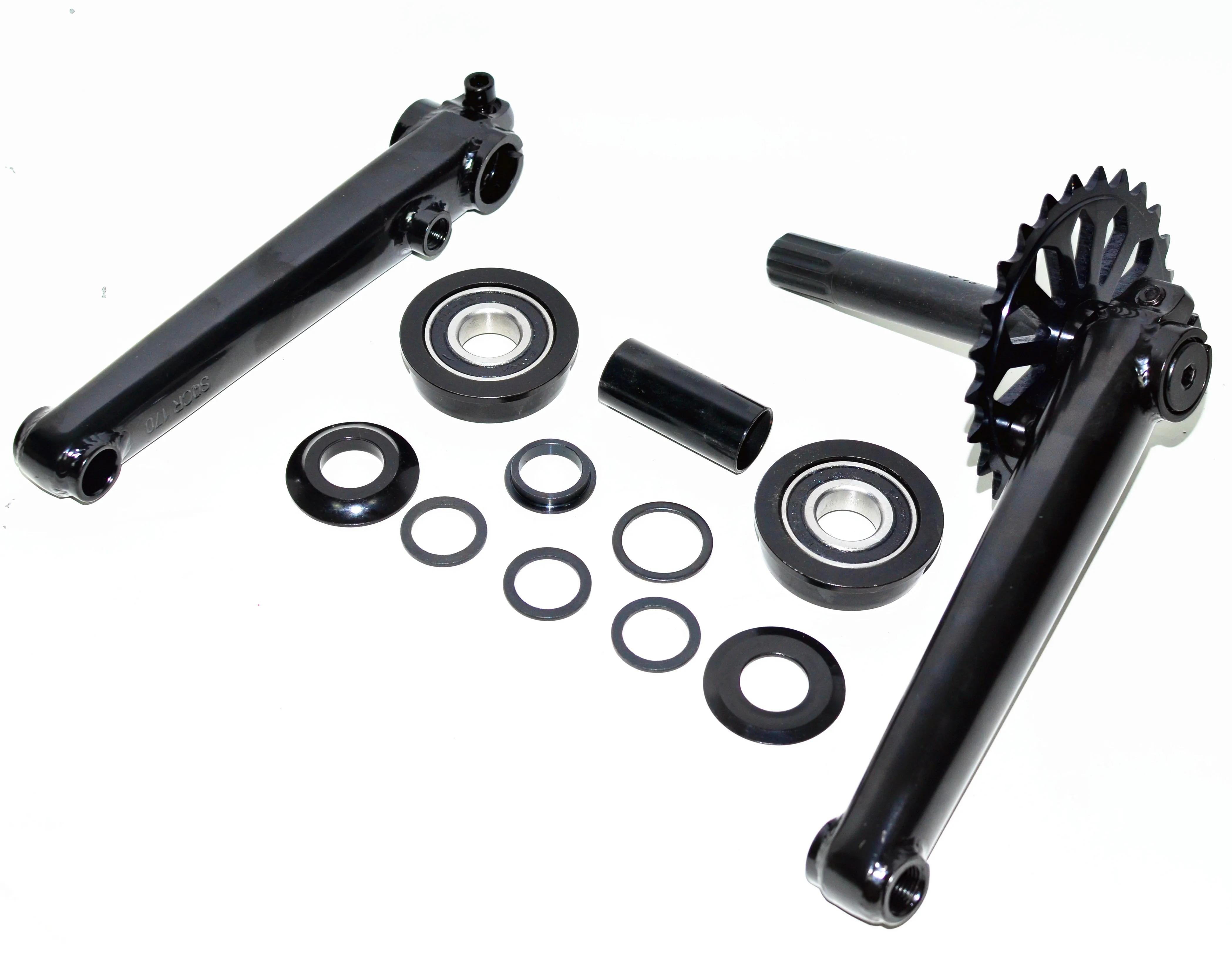 BMX велосипедная Кривошип 8 spline 170 мм 25T Диск США BB Подшипник bb bmx кривошипная цепь