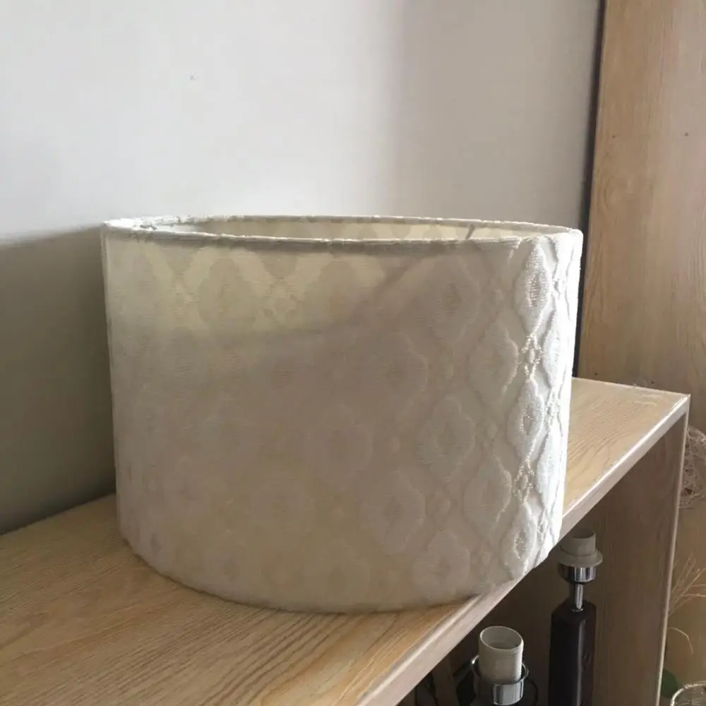 

Abajur Can be customized pure cloth lace printing any style hotel room living room hall B & B room Chandelier Lampshade