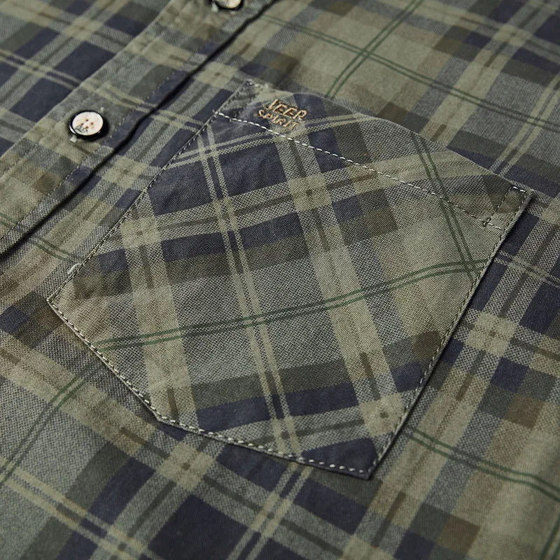 AFS ZDJP EEP рубашка для мужчин размера плюс M-5XL повседневные рубашки Camisa брендовые рубашки мужская клетчатая рубашка в стиле милитари для мужчин свободные