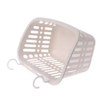 

Plastic Hanging Shower Basket With Hook For Bathroom Bedroom Kitchen Debris Storage Holder 67JB