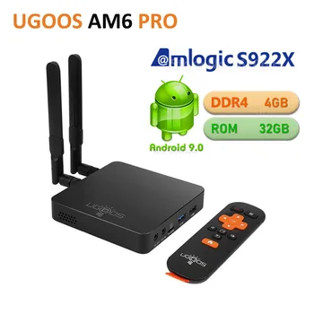 

UGOOS AM6 PRO 4GB DDR4 32GB ROM Amlogic S922X Smart Android 9.0 TV Box 2.4G 5G WiFi 1000M LAN Bluetooth 4K HD Media Player AM6