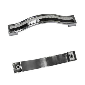 

Crystal Furniture Handle Bar Grip Kitchen Cupboard Drawer Door Handles Black 128mm