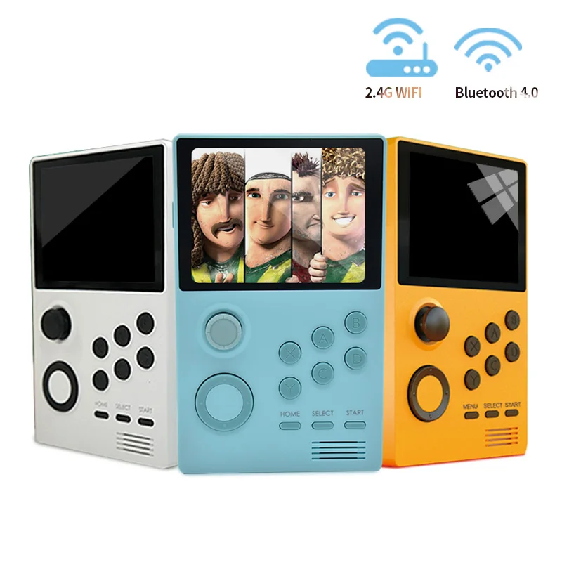 

New Handheld Game Console IPS Screen Built-in 3000+ Games Support 3D WiFi Download Pandora's Box Android Supretro Console