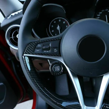 

For Romeo Giulia 2017-2019 Steering Wheel Cover Trim ABS Auto 1pc High quality