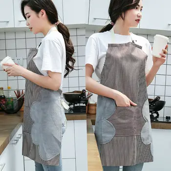

Men Women Classic Dress with Pocket Erase Hand Household Cleaning Tools Aprons Cooking Kitchen Restaurant Chef Bib Apron