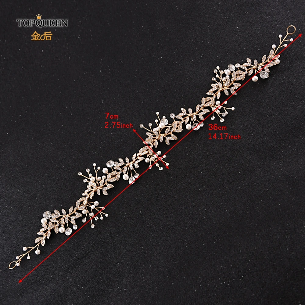 TOPQUEEN HP233-G Bridal headbands for women wedding pearl hair accessory bridal hair accessories for wedding tiara headband