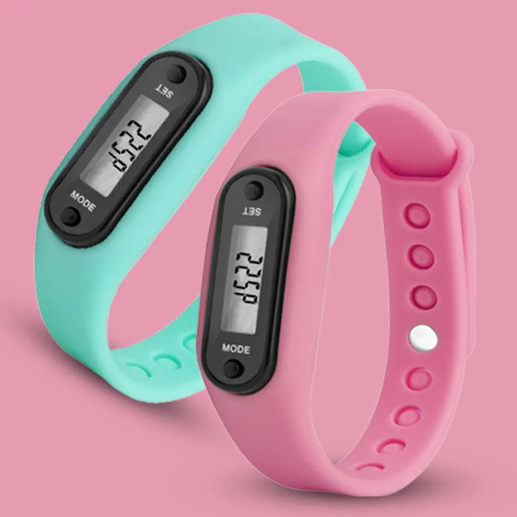 Multifunction Sport Bracelet Pedometer Activity Tracker LCD Electronic Watch Silicone Wristband Health Watch
