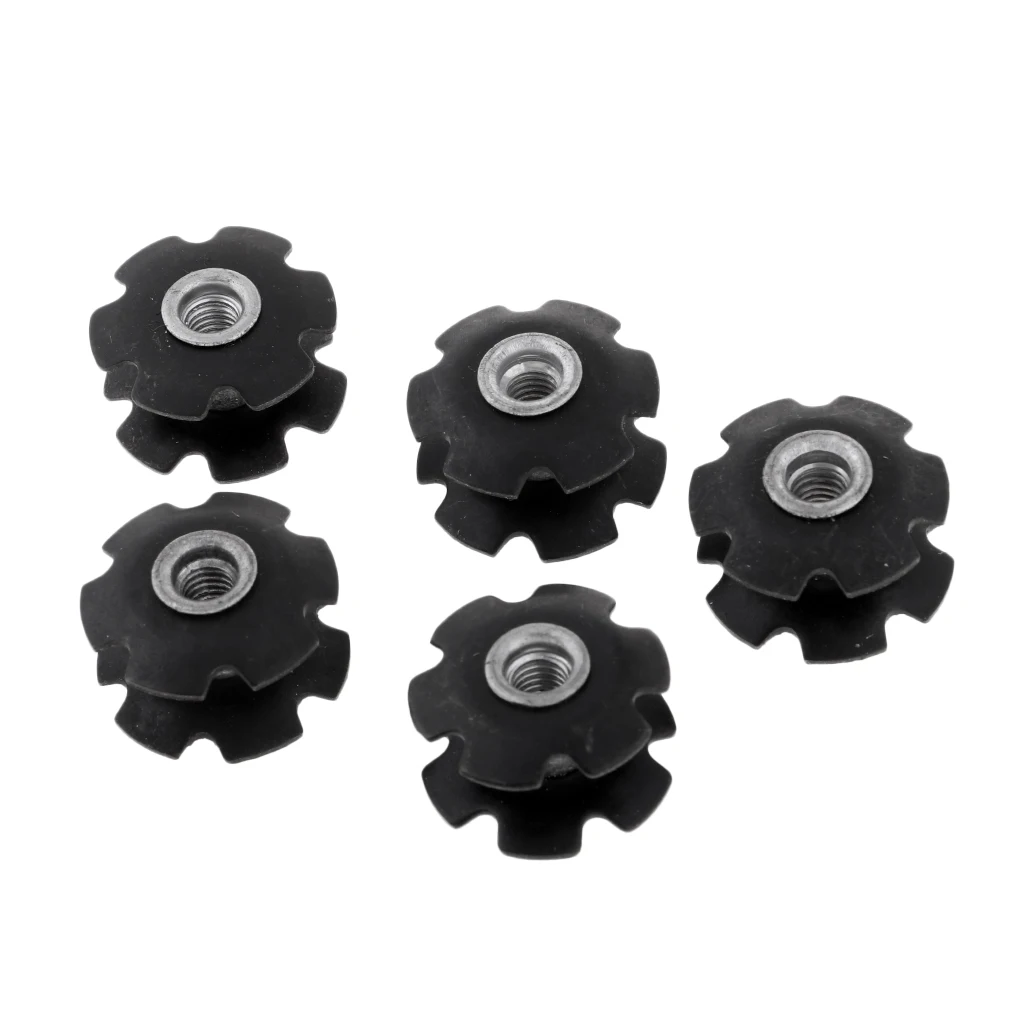 5 Pack Cycling Mountain Road Bike Bicycle Threadless Headset Star Nut 1-1/8