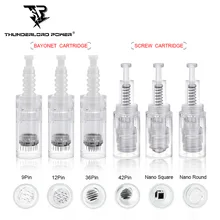 10/20/50pcs Microneedling Needles  9/12/36/42Pin Nano Microneedles Cartridge Needle for MYM Mesotherapy Bayonet Screw Connector
