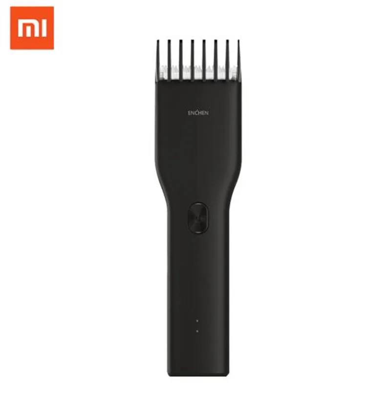black Xiaomi Enchen Boost USB электрическая машинка для стрижки волос с двумя скоростями Керамический Резак для волос быстрая зарядка триммер для волос для детей - Цвет: black