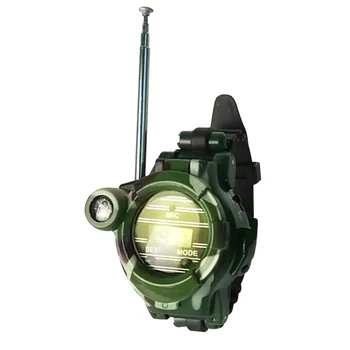 

7 In 1 Children Outdoor Playset Camouflage Military Wireless Watch Interphone Toy - English Version