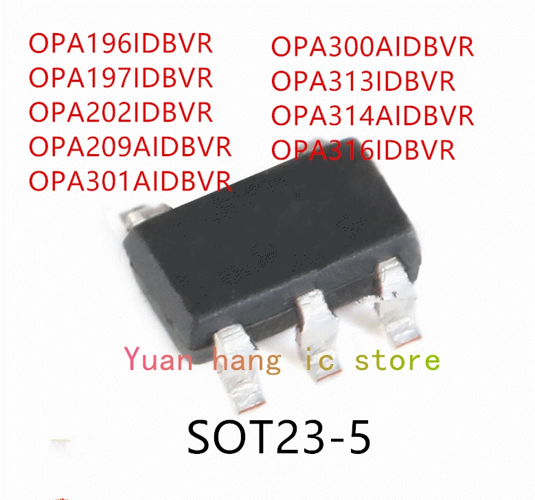 

10 шт., OPA196IDBVR OPA197IDBVR OPA202IDBVR OPA209AIDBVR OPA301AIDVBR OPA300AIDBVR OPA313IDBVR OPA314AIDBVR OPA316IDBVR