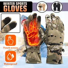 Мужские и женские лыжные перчатки, перчатки для сноуборда, Сверхлегкие Водонепроницаемые зимние теплые флисовые перчатки для езды на мотоцикле и снегоходе