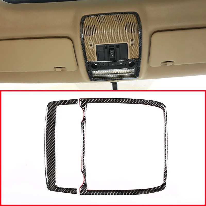 

Для 2008-2013 BMW X5 E70 X6 E71 настоящая углеволоконная (мягкая) рамка лампы для чтения в передний ряд декоративные наклейки аксессуары для интерьера