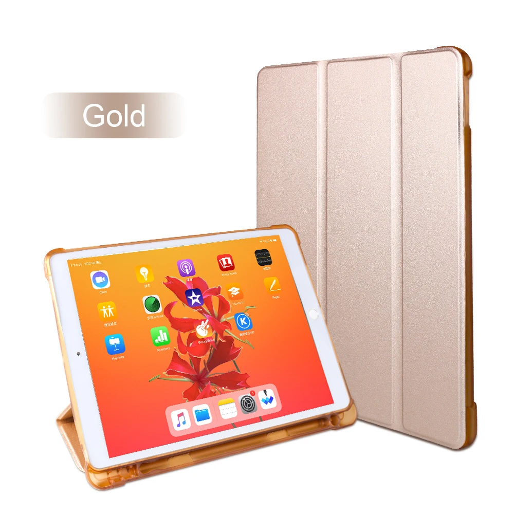 Чехол для iPad 10,2, чехол для планшета с карандашом, умный кожаный силиконовый чехол для iPad Pro 10,5 Air3 Cas Pour iPad 7