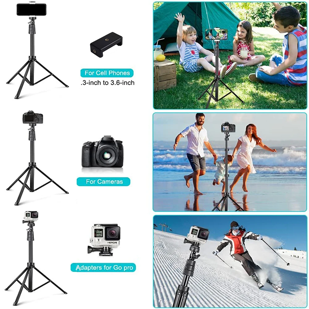 Phone Tripod Selfie Stick 1/4 interface For Phone Smartphone Holder Tripod For Mobile Tripod Phone Stand Selfie Stick Mobile Mask Vlogging Kit