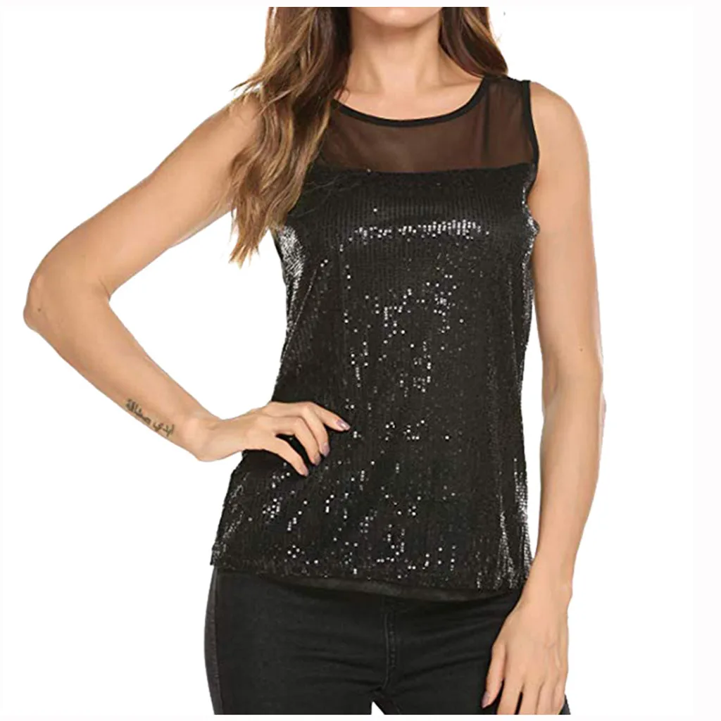sheer sparkly top