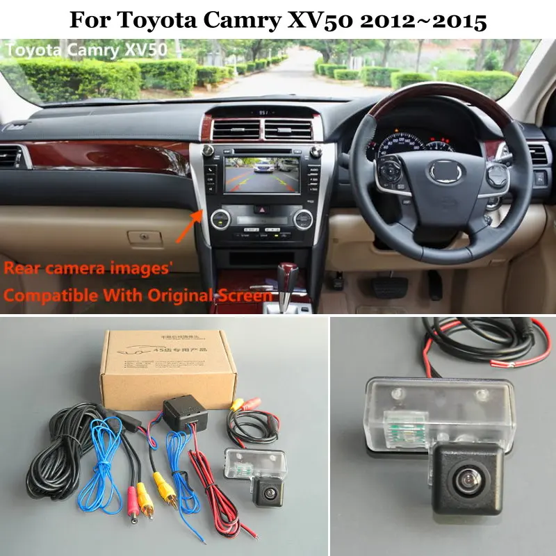 Car Rear View Back Up Reverse Camera Sets For Toyota Camry Xv50 2012