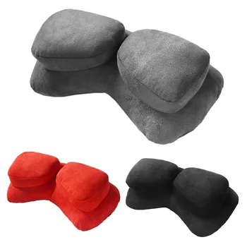 

Car Interior Accessories Neck Protection Pillow 2 in 1 Twin Pillow Suede 4 Seasons Universal,1 Piece Rest Cushion Headrest Auto