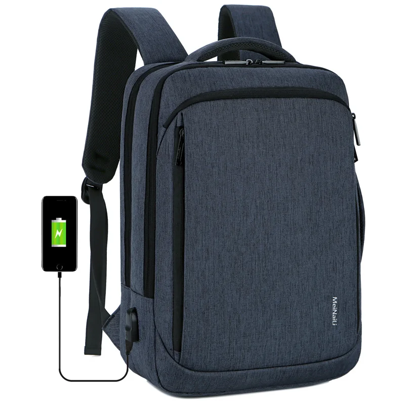 LOOZYKIT рюкзак для ноутбука мужские рюкзаки бизнес ноутбук Mochila водонепроницаемый рюкзак зарядка через usb сумки для путешествий