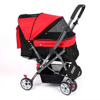 

Shockproof Reversing Pet Trolley One-click Folding Easy Speed Installation