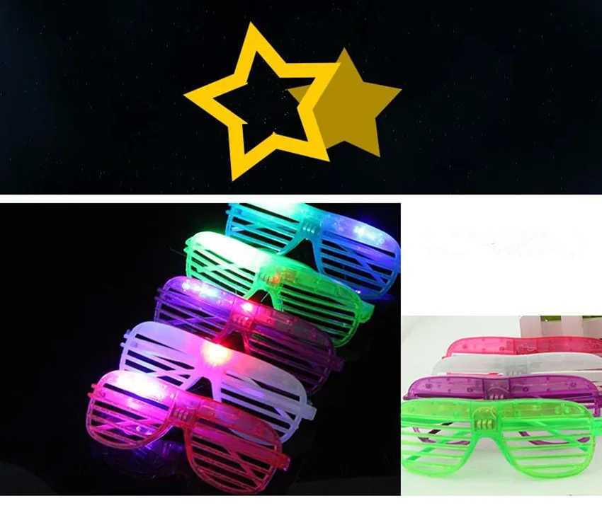 Gafas СИД для вечерние Gafas 25 шт./лот очки для вечеринки+ мигает палочки для вина, Новая Мода Светящиеся игрушечные лошадки Flash светящиеся классический